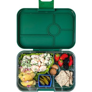 Yumbox Tapas Bento Lunch Box - 4 Compartment With NYC Tray - Green