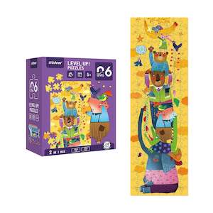 Mideer Progressive  Puzzles - Level 6  Imagine The World  | Ages 5+ | Includes 2 bags