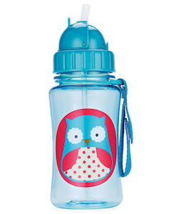 Skip Hop 390ml Zoo Straw Bottle - Owl