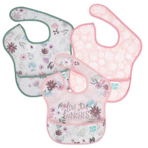 For Baby: Bumkins Waterproof SuperBib 3 pack - Floral & Lace