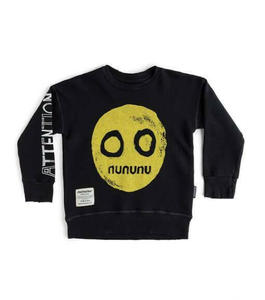 Nununu World: nununu smile sweatshirt - black