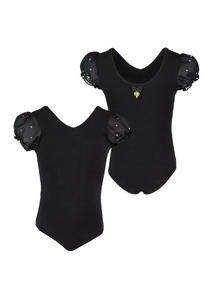Angels Face: Black Leotard