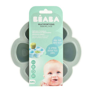 Beaba Multiportions 6*90ML Silicone Tray – Sage Green