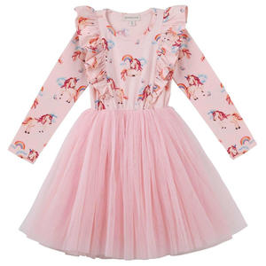 Rainbow Unicorn L/S Hazel Tutu Dress