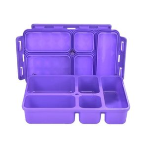 Lunch Time: Go Green Food Box - Purple Large Bento Lunch Box