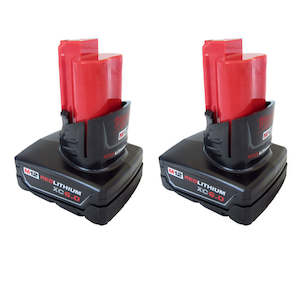 Milwaukee M12 Batteries: Milwaukee 48-11-2460 M12 6Ah Battery 2 Pack