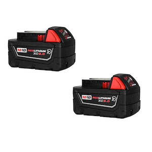NEW Milwaukee 5.0Ah Lithium-Ion XC Chemical Resistant Battery 48-11-1850CR -2 Pack