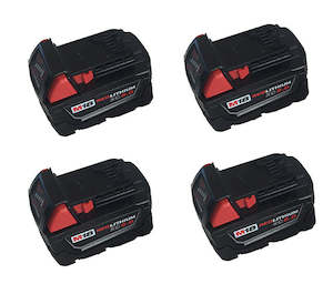 Milwaukee 5.0Ah Battery Lithium-Ion XC 48-11-1850 M18 -4 Pack
