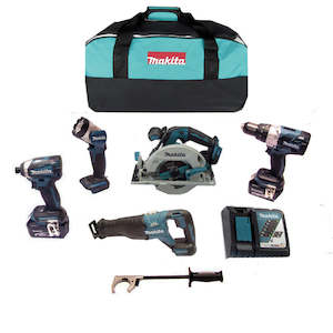 Combo Kits: Makita Combo 5 Piece Kit PREMIUM Brushless 18V