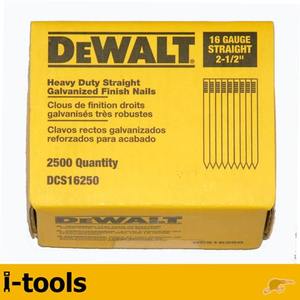 DEWALT DCS16250 2 1/2'' 16 . Straight Galv Nails