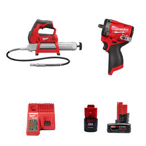 Milwaukee: *Milwaukee M12 Greasegun & Wrench Combo Kit