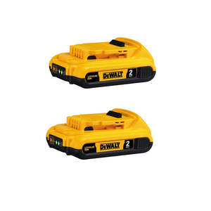 Dewalt 20v Max: Dewalt 2.0Ah Lithium-ion Battery Slim Line DCB203 18/20V Max -2 Pack
