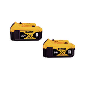 Dewalt 20v Max: DeWalt 5.0Ah Lithium-Ion Battery DCB205 18/20V Max -2 Pack