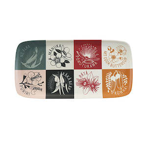 Trays: Bamboo Tray NZ Flora