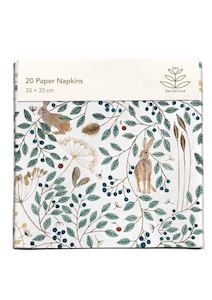 Serviettes: Hare & Berries Paper Napkins