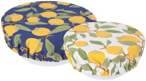 Eco Kitchen: Lemons Save It Bowl Cover Set of 2