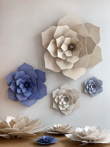 Wall Art: Lovi Flower White 48cm