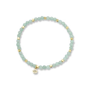 Bracelets: Aventurine Aura of Gold Gem Bracelet