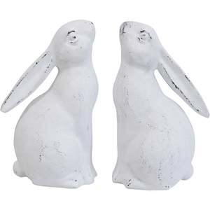 Decor: Bookends Rabbits