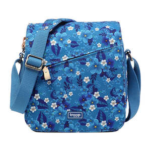 Classic Medium Zip Front X Body Blue Floral