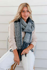 Scarves: Charcoal Grey Comfort Scarf