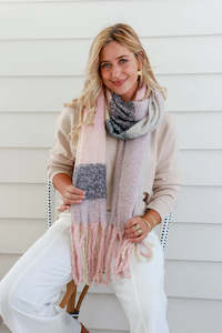 Scarves: Pink Cream Comfort Scarf