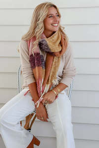 Scarves: Vintage Rose Comfort Scarf