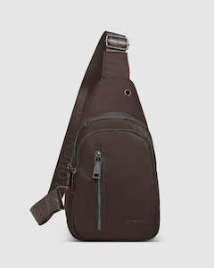 Bags: Boyd Nylon Sling Bag Chocolate
