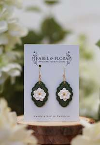 Earrings: Magnolia Handcrafted Earrings