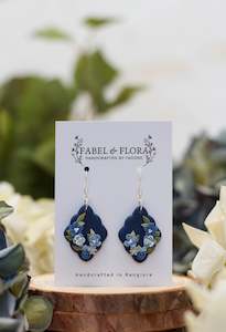 Earrings: Blue Bouquet Handcrafted Earrings