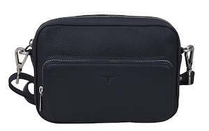 Amy Leather Sling Rambler Navy