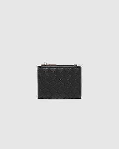 Lily Woven Wallet Black