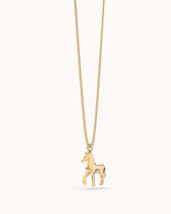 Necklaces: Horse 18K Gold Plated Necklace