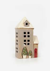 Decor: Alsace Tea Light Parish Christmas Stone (YA0069)