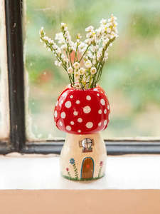 Vase: Cutest Little Bud Vase Mushroom