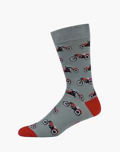 Mens Bamboo Socks: M Harley Khaki Bamboo Sock