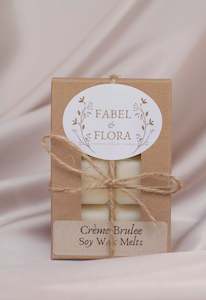 Fabel Flora Soy Wax Melts: Creme Brulee Soy Wax Melts