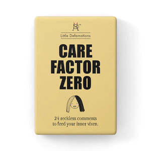 Note Card Packs: Care Factor Zero Defamation Box