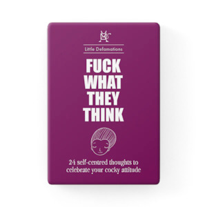Note Card Packs: F**k What They Think Defamation Box