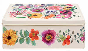 Tinware Collection: Garden Flowers Deep Rectangle Tin
