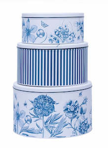 Tinware Collection: Etching Cake Tins Assorted Sizes