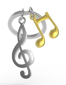 Keychains: Musical Notes Keychain