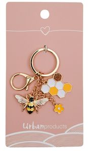Keychains: Bee Keyring Yellow 12cm