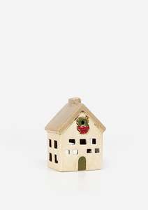 Decor: Alsace Tea Light Villa Christmas Stone (YA0062)