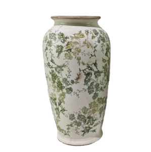 Green Floral Vase Green 3018