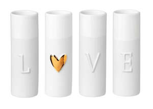 Love Mini Vases Set of 4