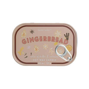 Gingerbread Bistro Tin Candle