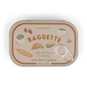 French Baguette Bistro Tin Candle