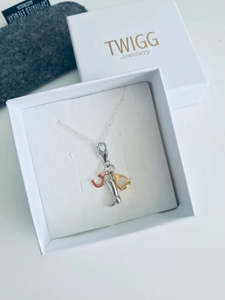 Necklaces: Equine Sterling Silver Charm Necklace Stainless Steel Satellite Charm