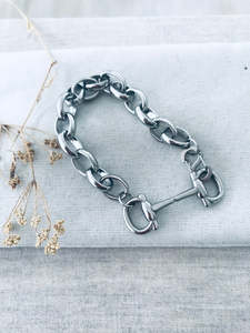 Bracelets: Linked Snaffle Chain Bracelet